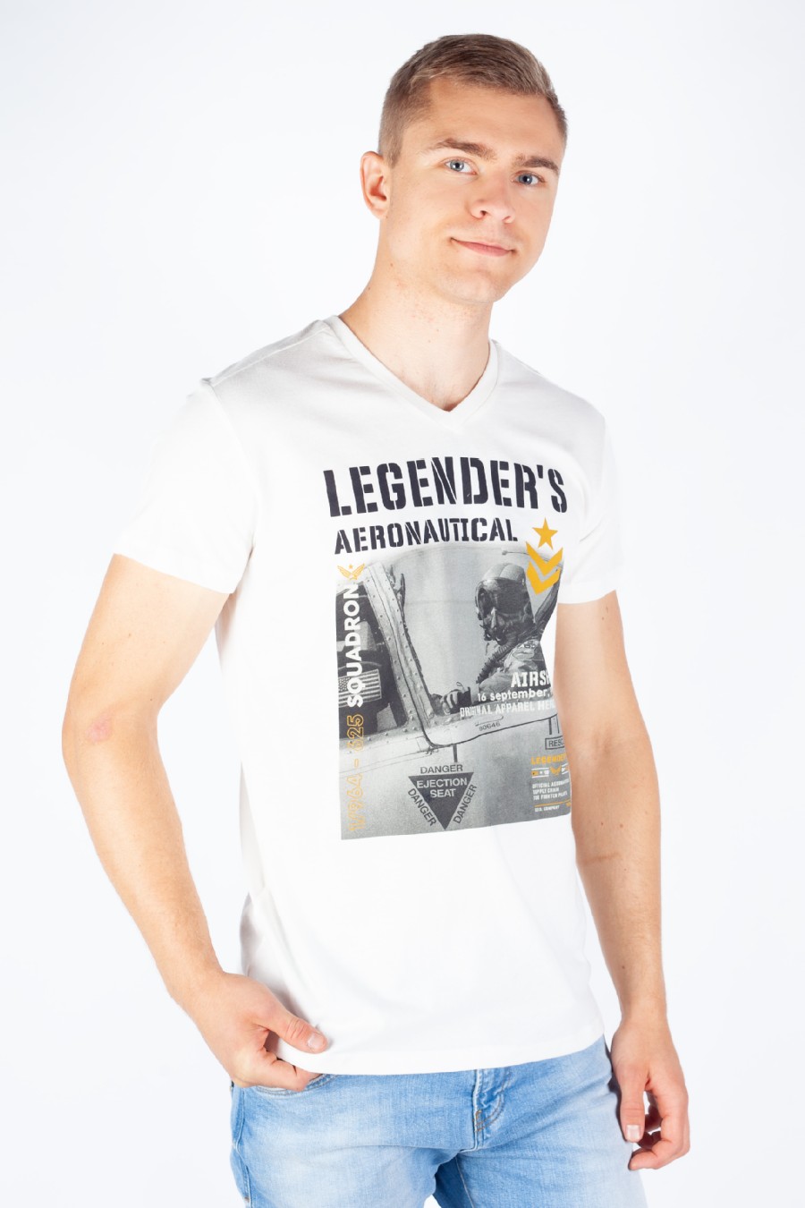 T-shirt LEGENDERS HERRISSON-OFF-WHITE
