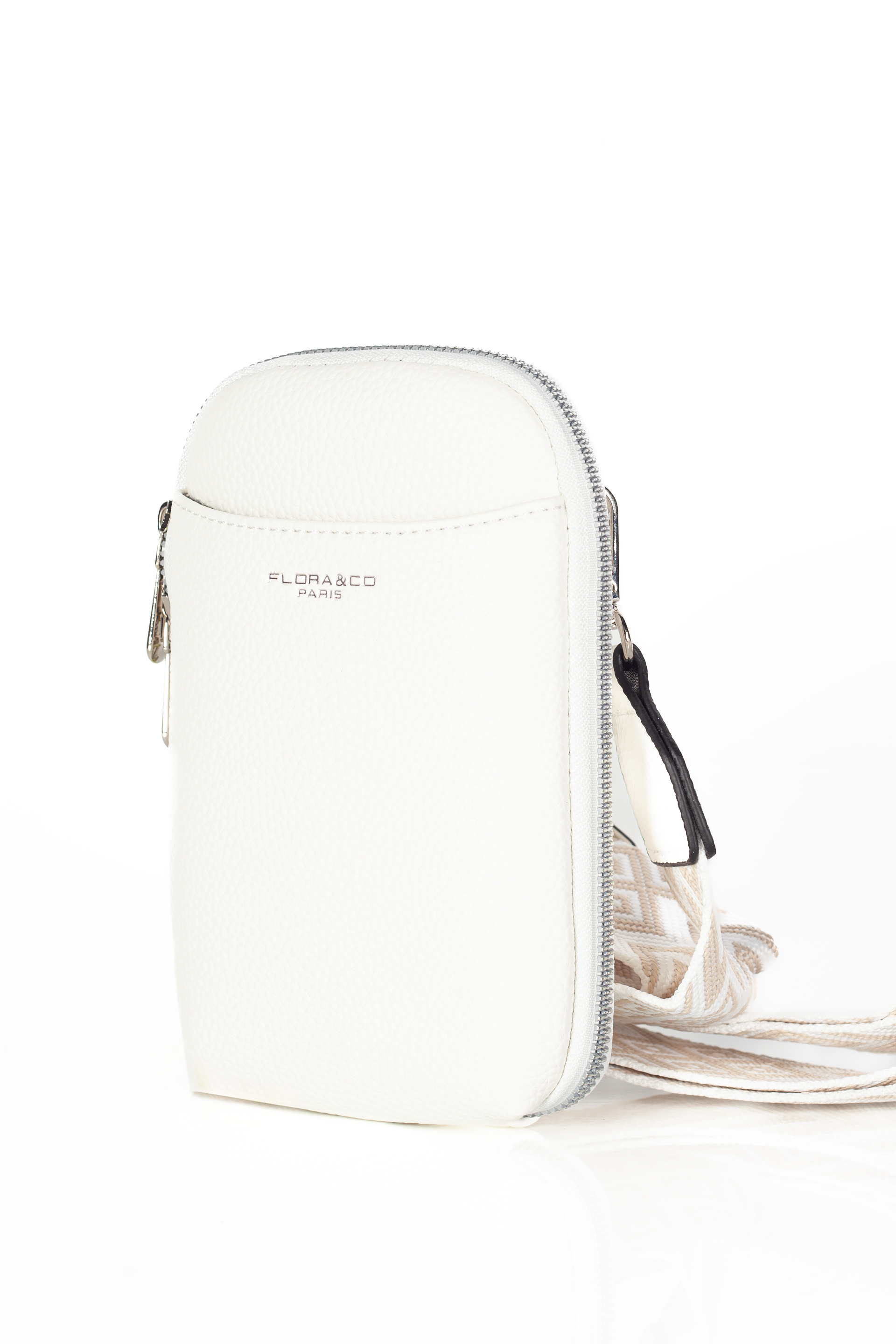 Shoulder bag FLORA&CO F8504-BLANC