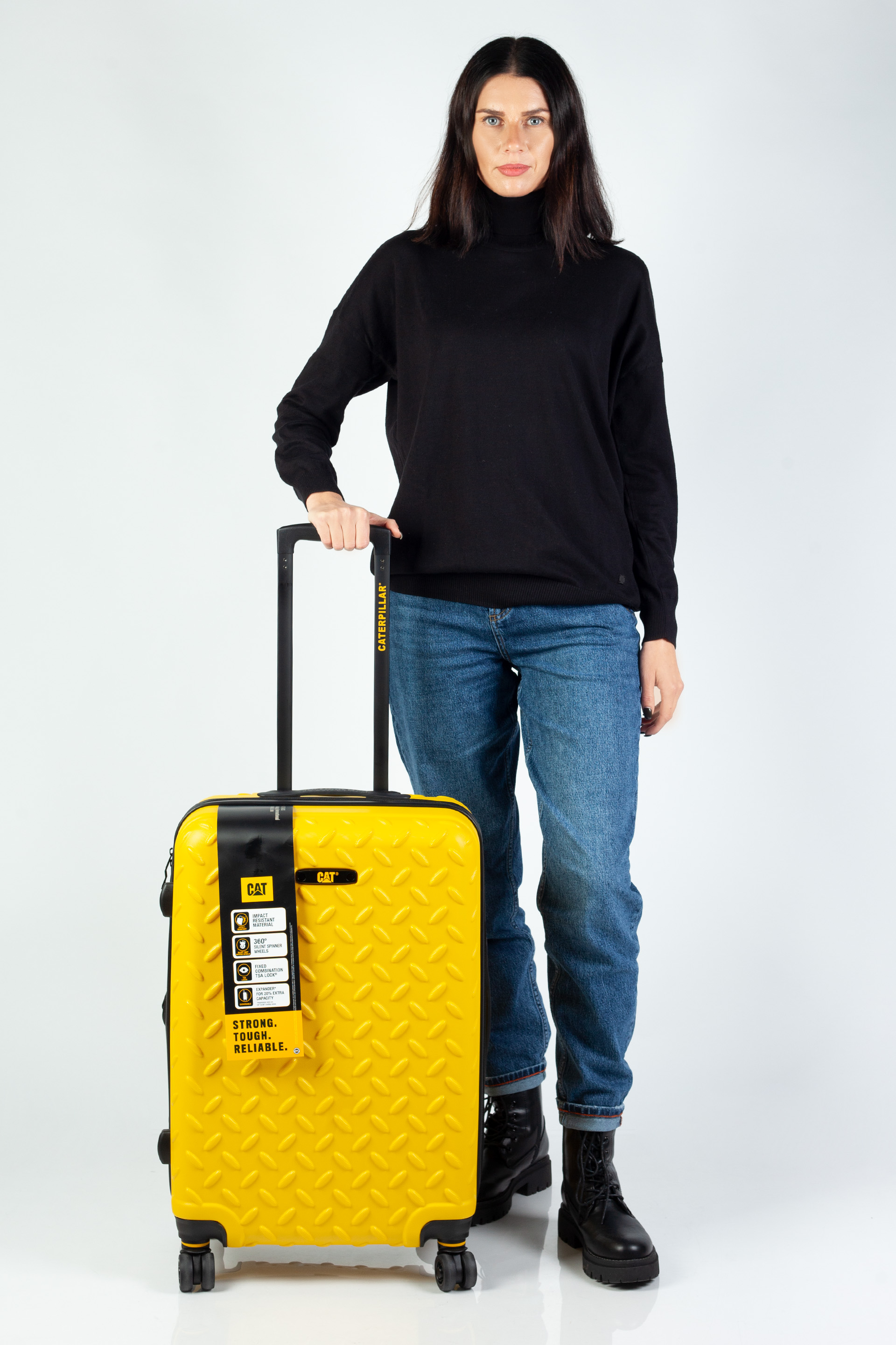 Travel suitcase CAT, medium 83685-217