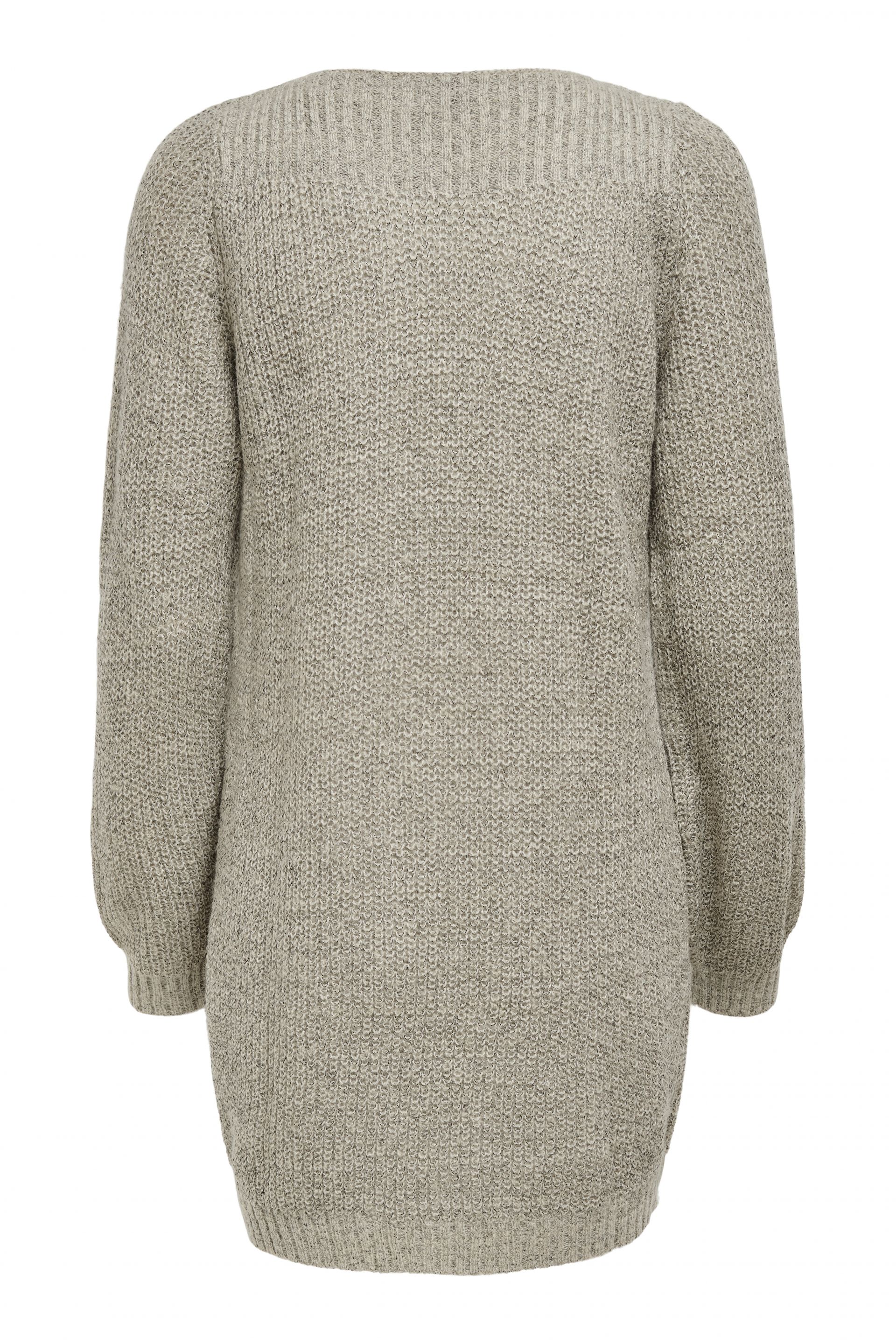 Knitted dress JACQUELINE DE YONG 15234103-Cement-WBP