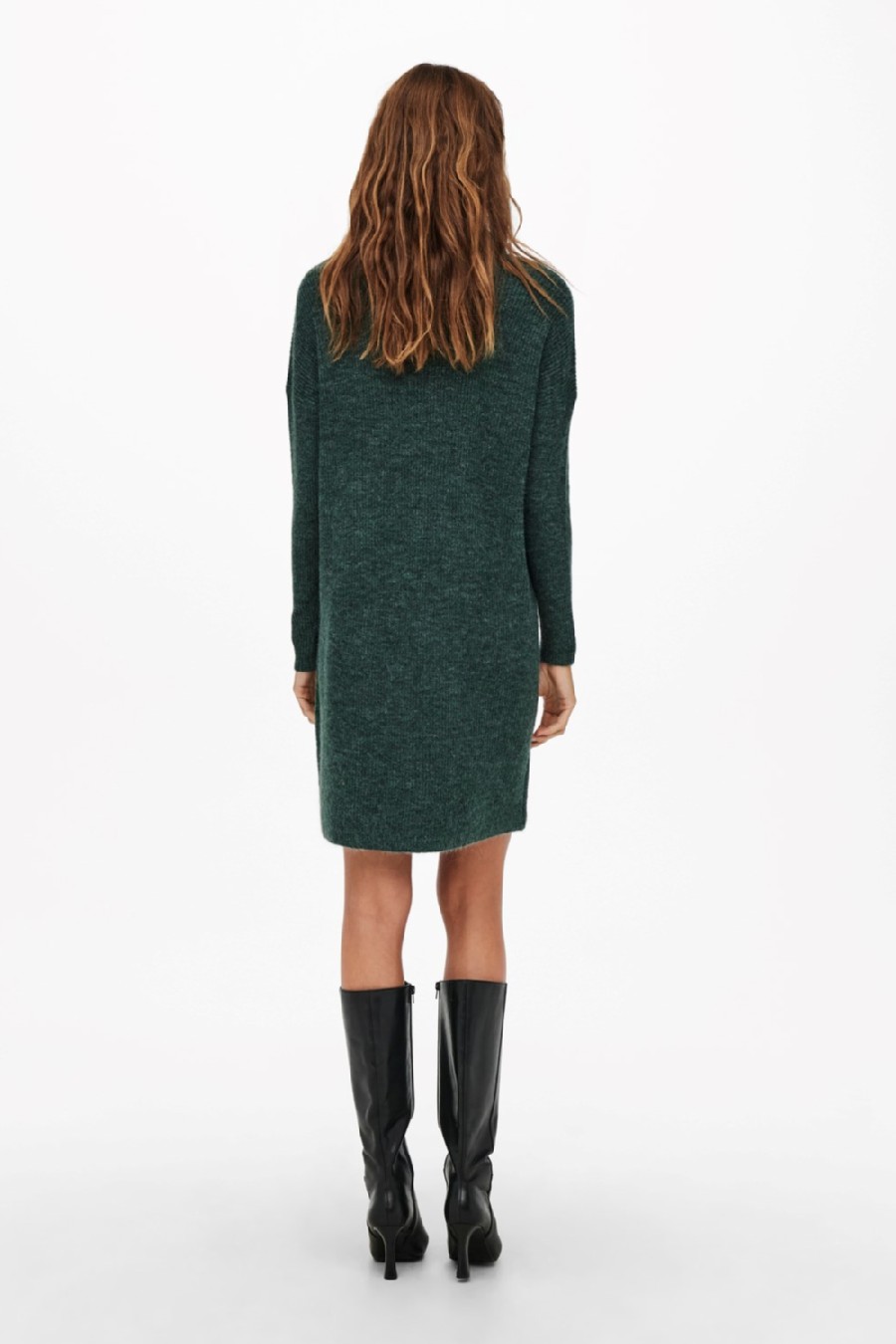 Knitted dress ONLY 15140166-Mallard-Green