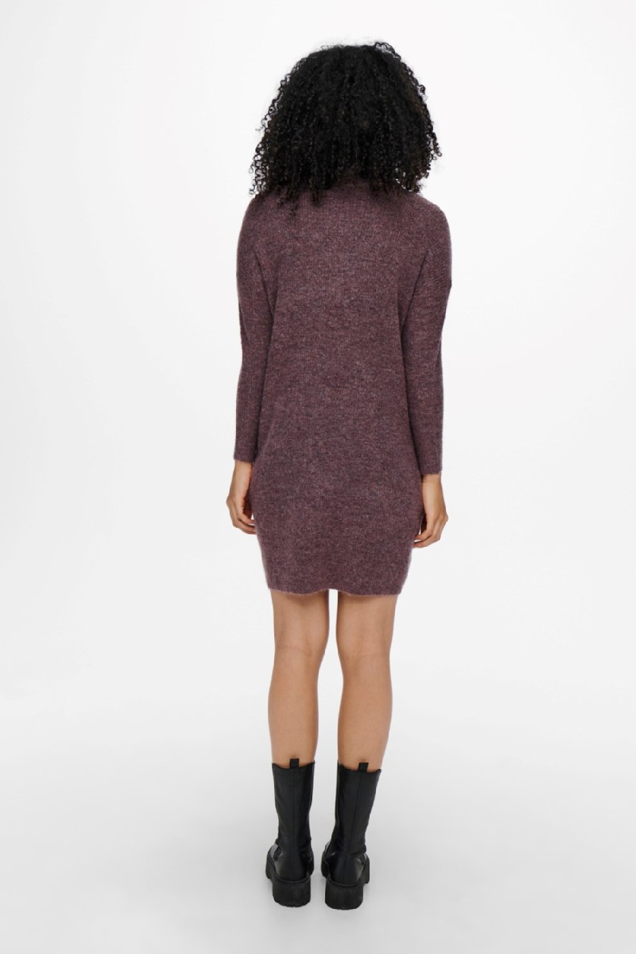 Knitted dress ONLY 15140166-Rose-Brown