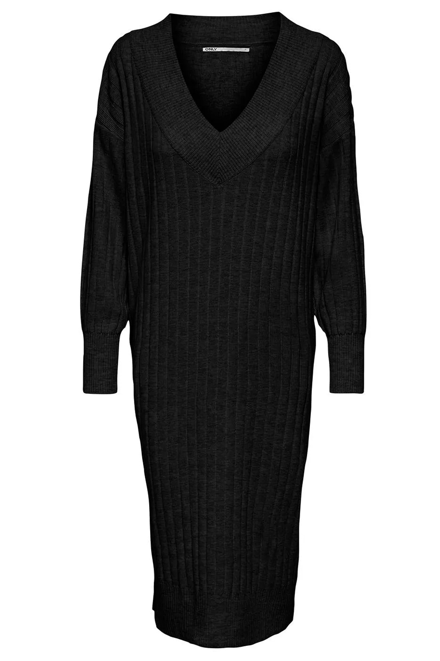 Knitted dress ONLY 15236372-Black