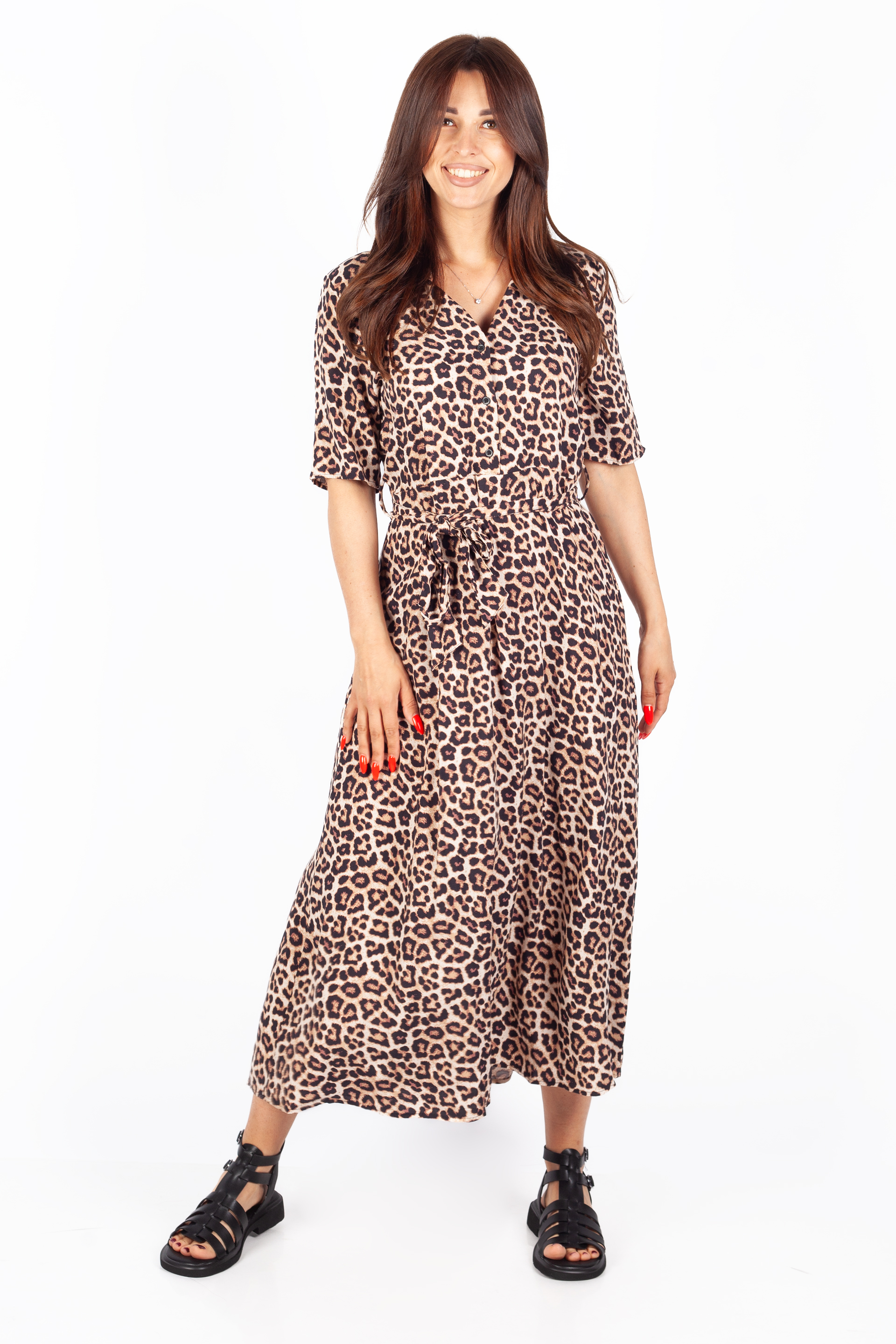 Dress JACQUELINE DE YONG 15320702-Natural-LEO