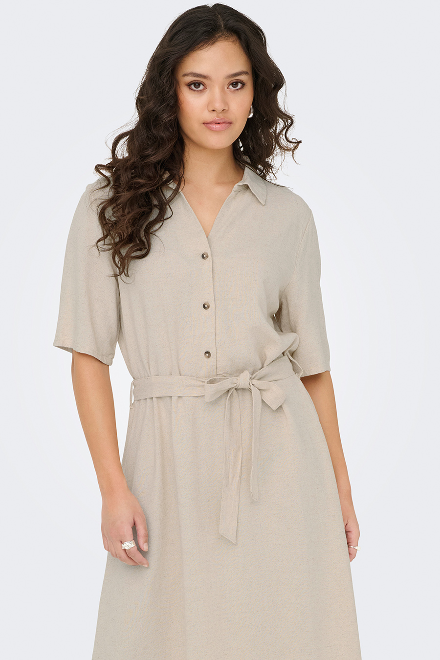 Dress JACQUELINE DE YONG 15338771-Oatmeal-MEL