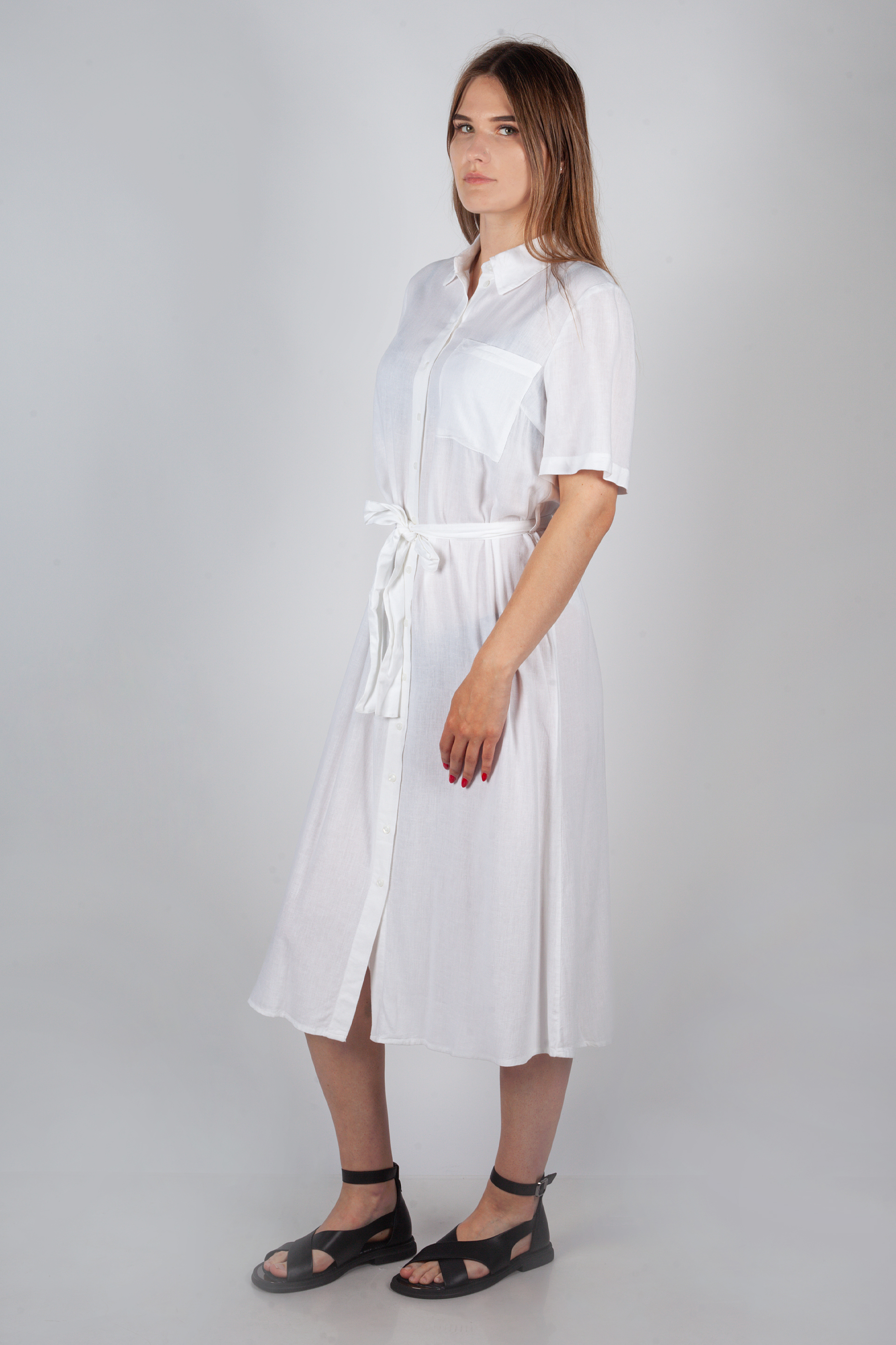 Dress PIECES 17152063-Bright-White