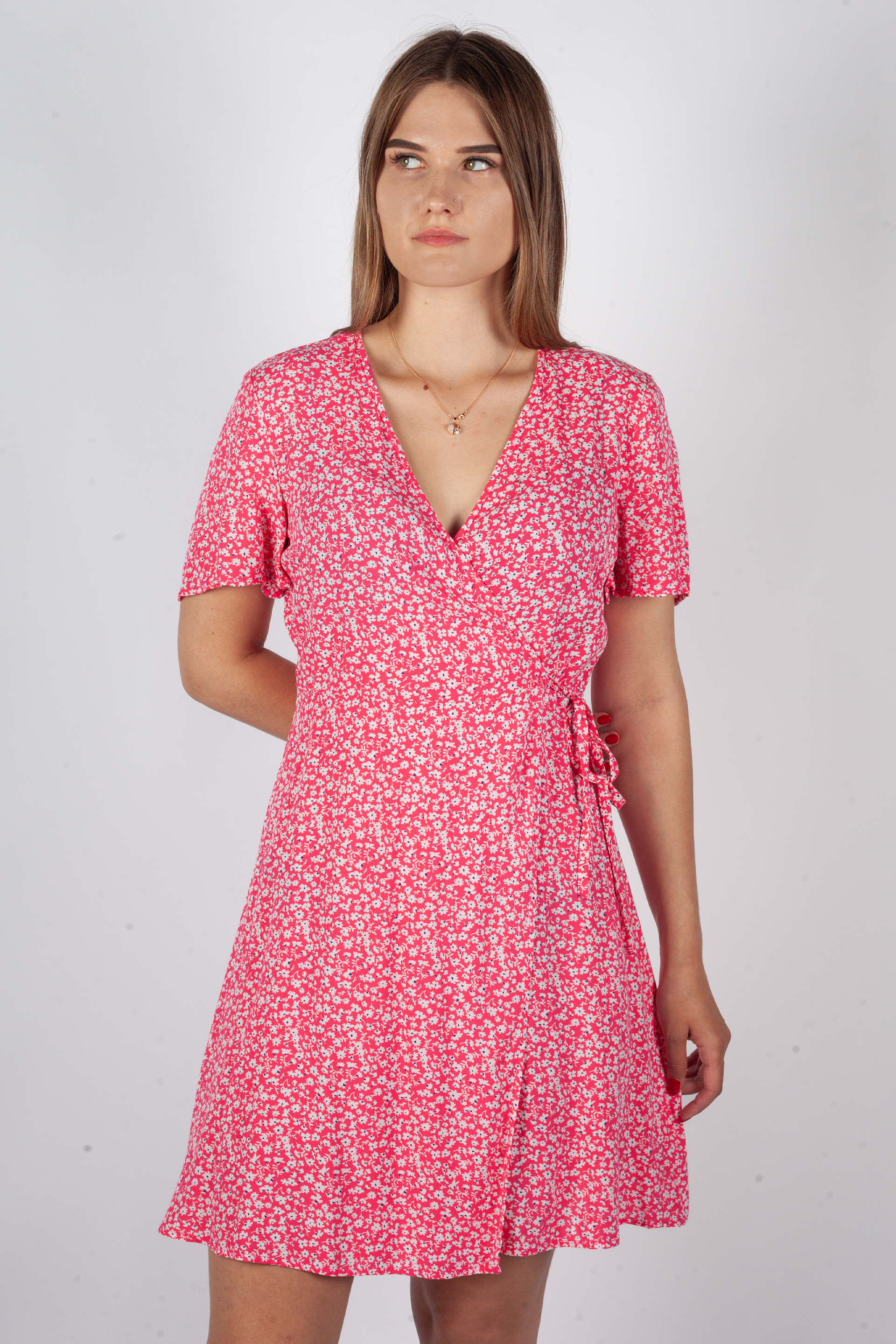 Dress PIECES 17154743-Pink-Lemonade