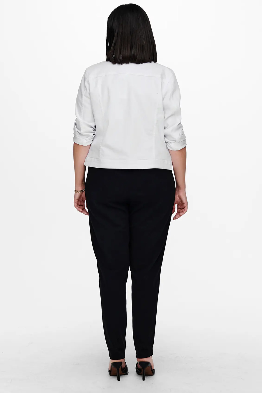Denim jacket ONLY CARMAKOMA 15237814-White