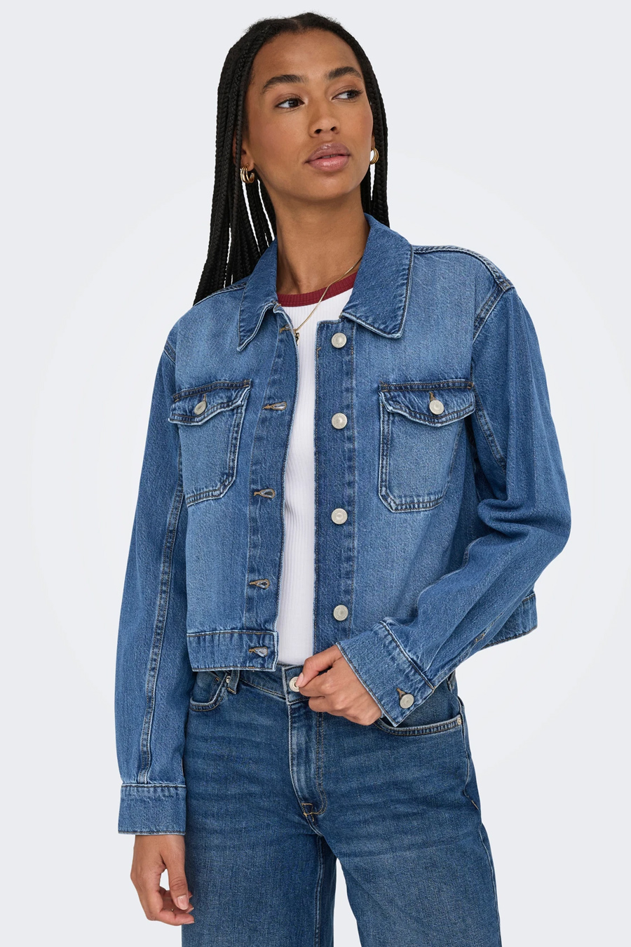 Denim jacket ONLY 15339977-Medium-Blue