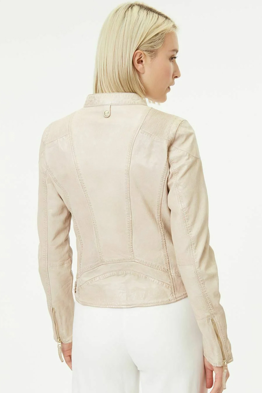 Leather jacket GIPSY 1101-0552-light-beige