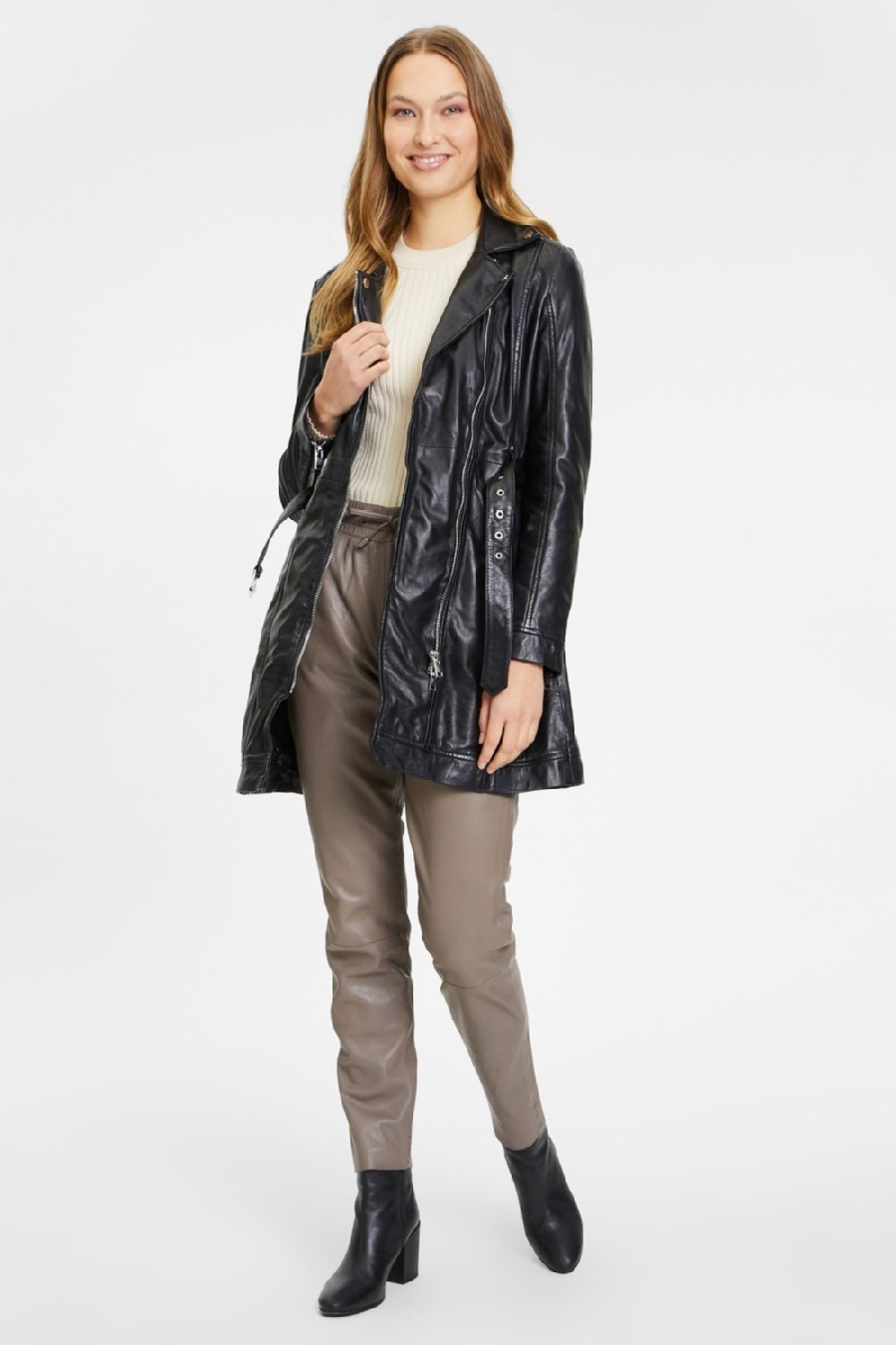 Leather jacket GIPSY 2102-0002-Black