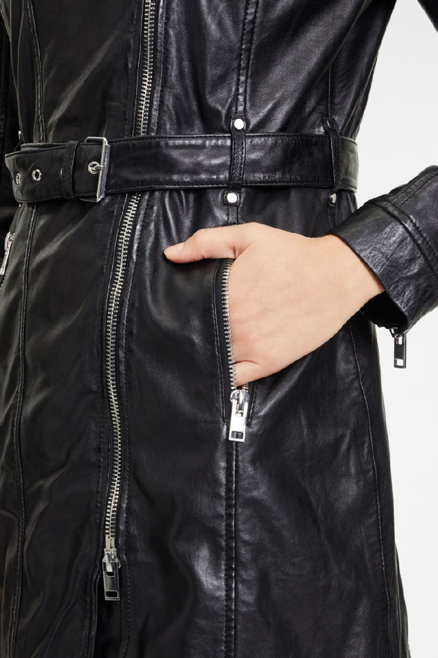Leather jacket GIPSY 2102-0002-Black