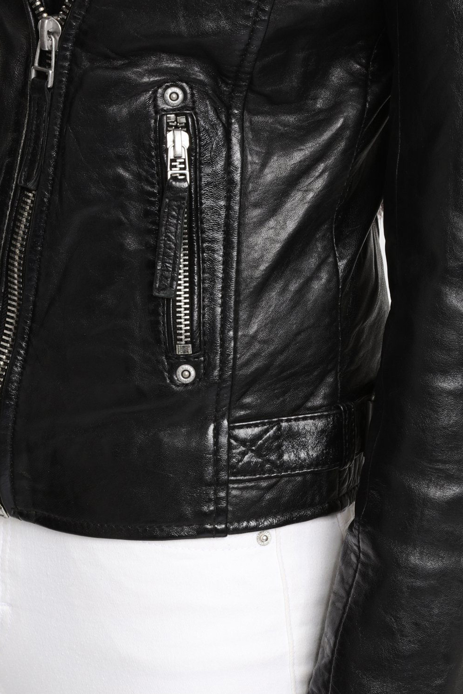 Leather jacket GIPSY PGG-W14-LEGV-BIO-black