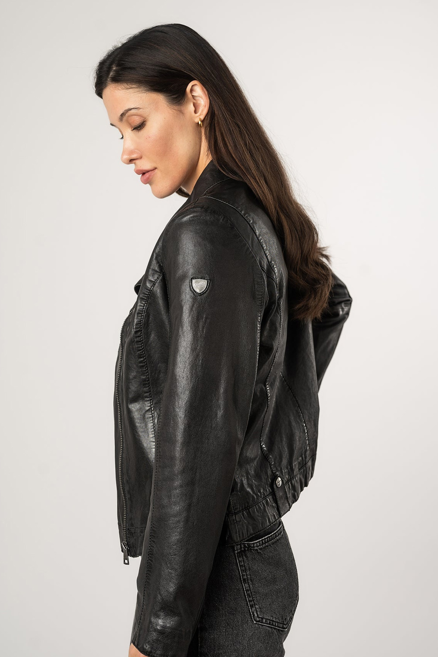 Leather jacket MAURITIUS 1101-0681-black