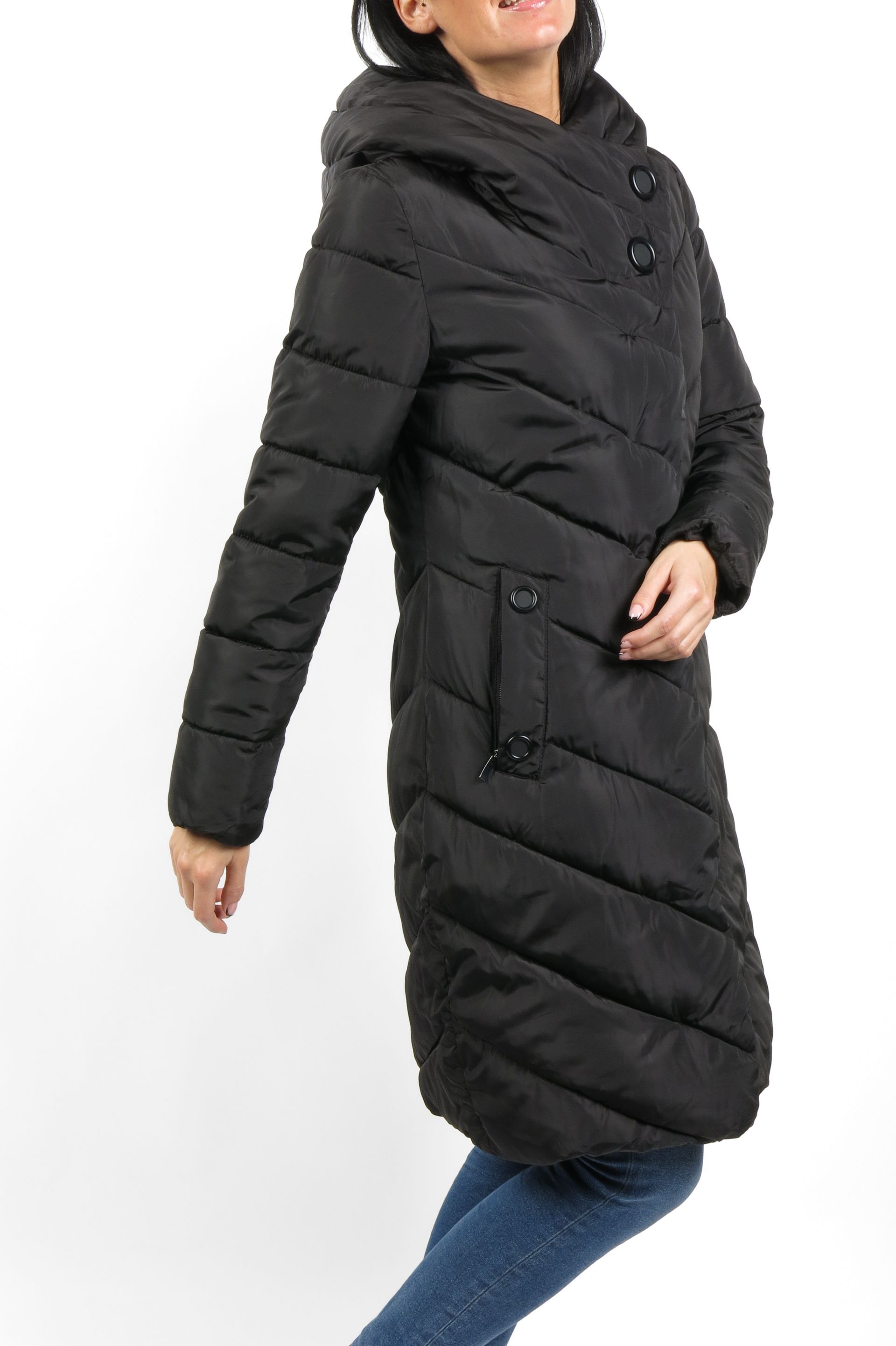 Winter jacket FLY 1527-BLACK