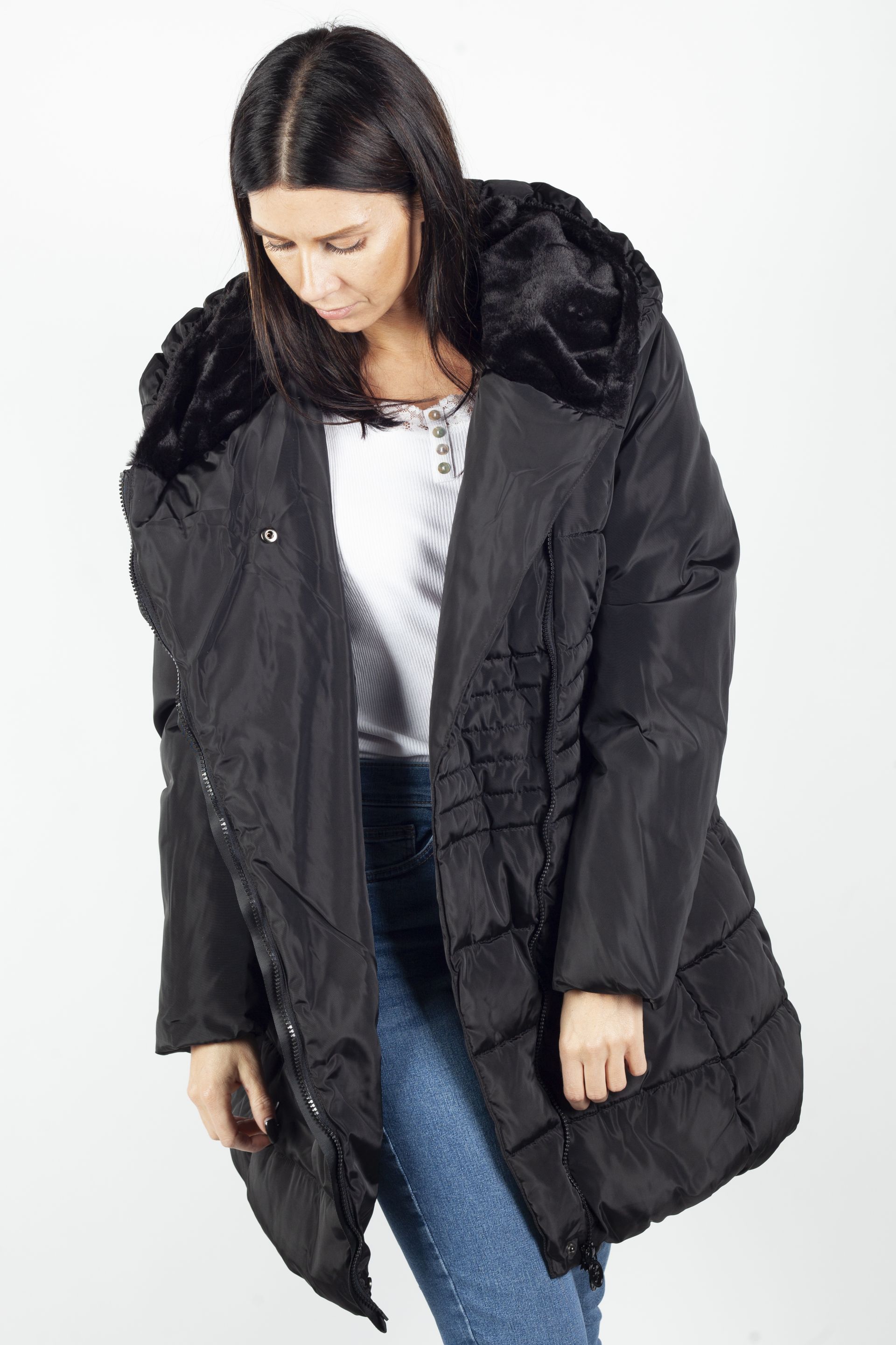 Winter jacket LAURA JO BW17042-BLACK