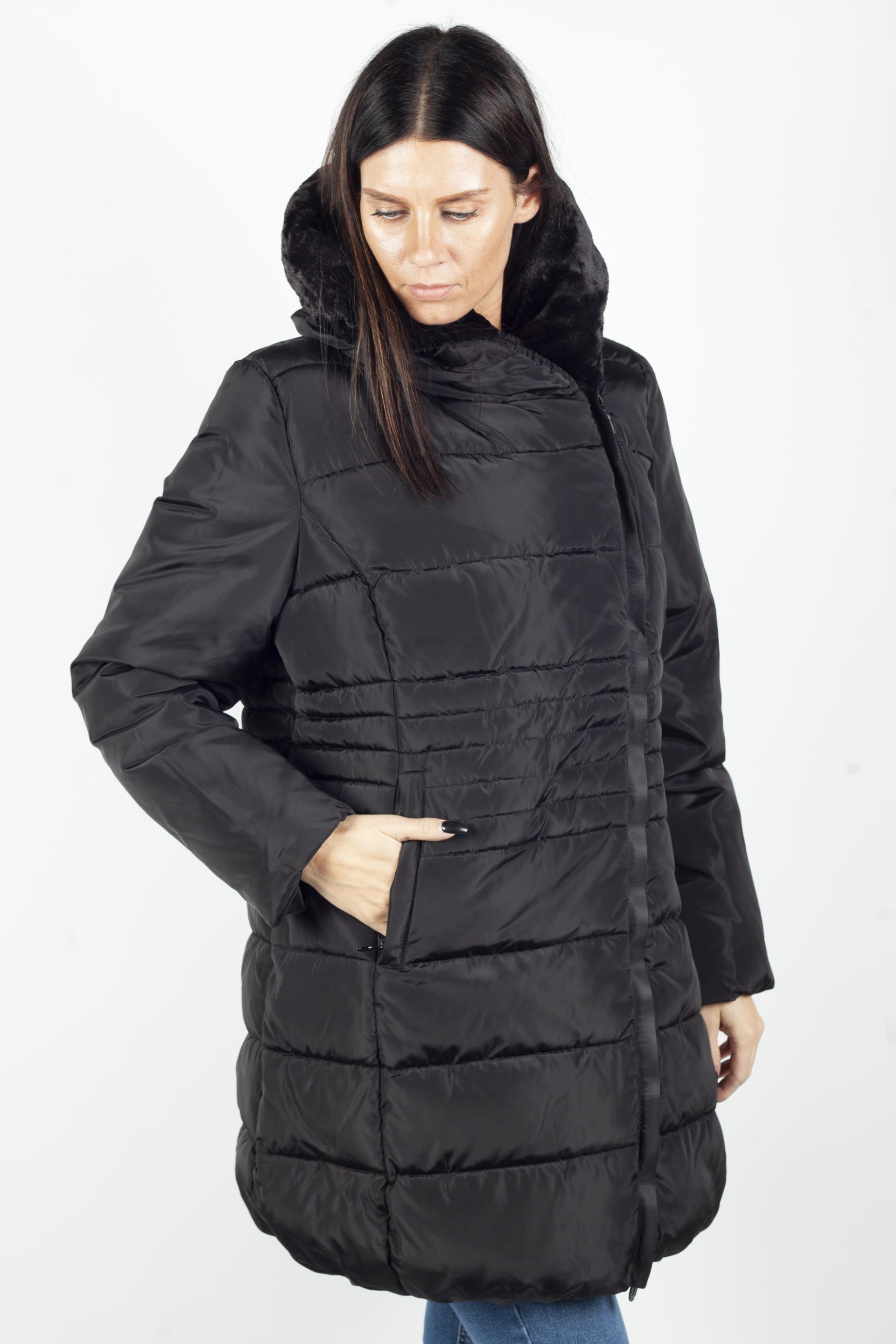 Winter jacket LAURA JO BW17042-BLACK