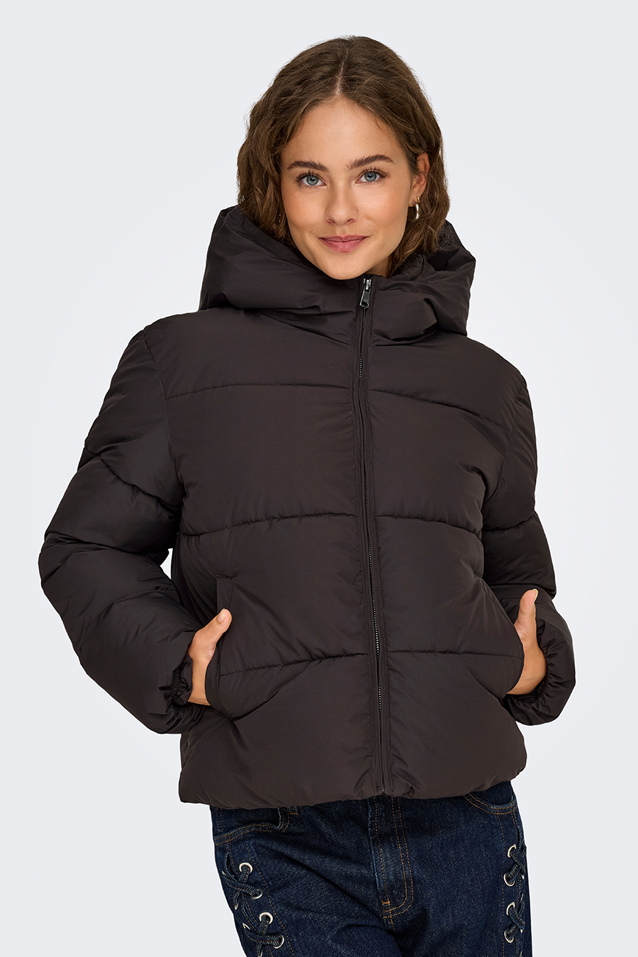 Winter jacket ONLY 15365799-Chocolate-Tor