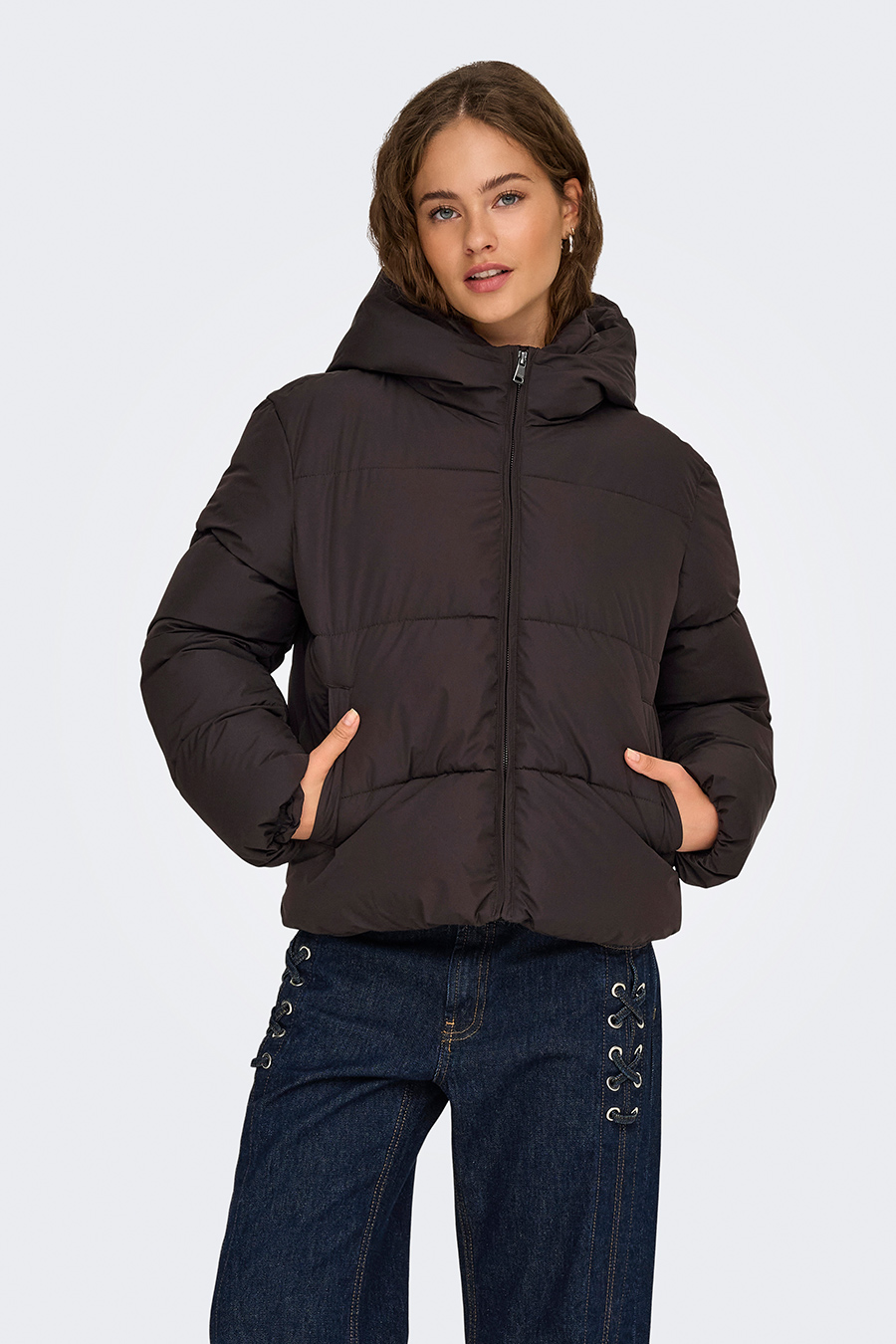 Winter jacket ONLY 15365799-Chocolate-Tor