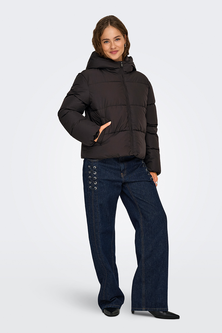 Winter jacket ONLY 15365799-Chocolate-Tor