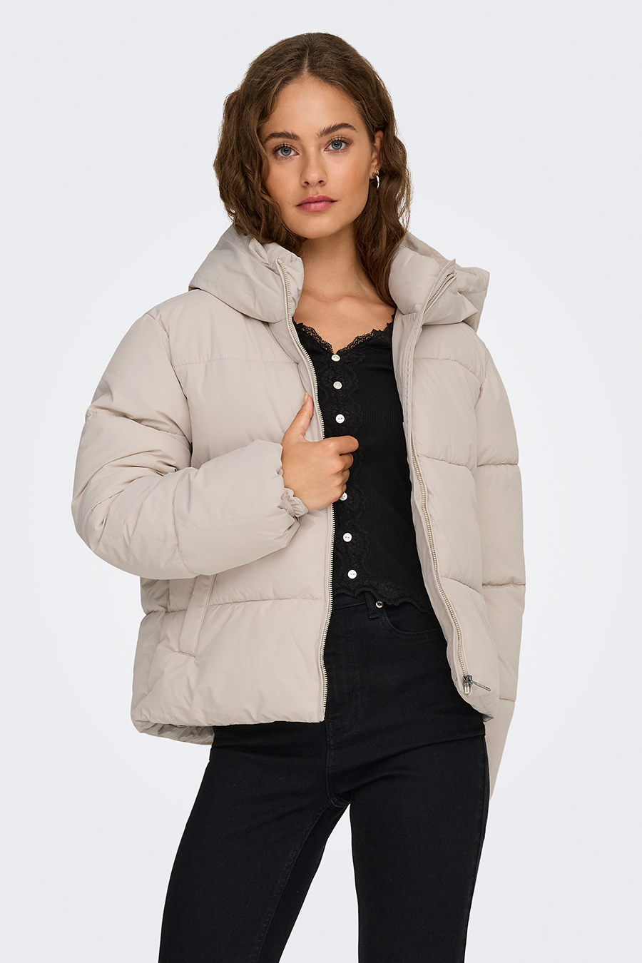 Winter jacket ONLY 15365799-Pumice-Stone