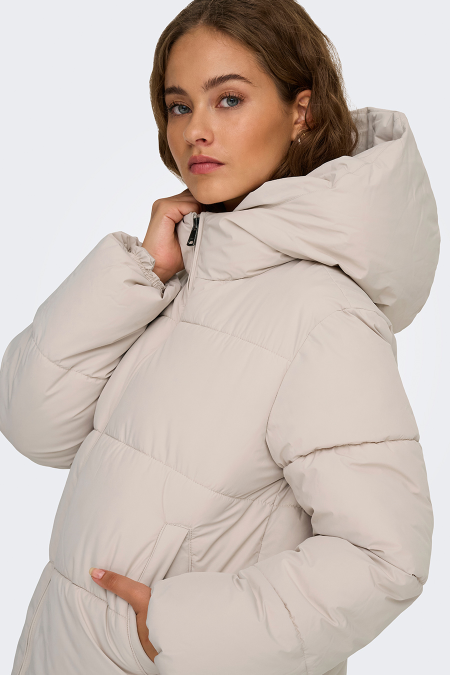 Winter jacket ONLY 15365799-Pumice-Stone