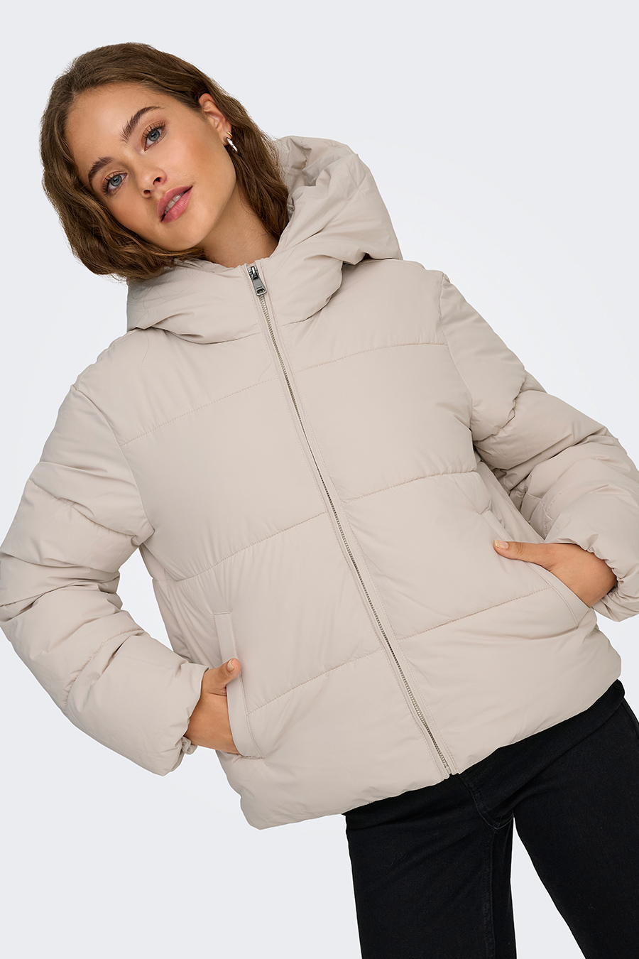 Winter jacket ONLY 15365799-Pumice-Stone