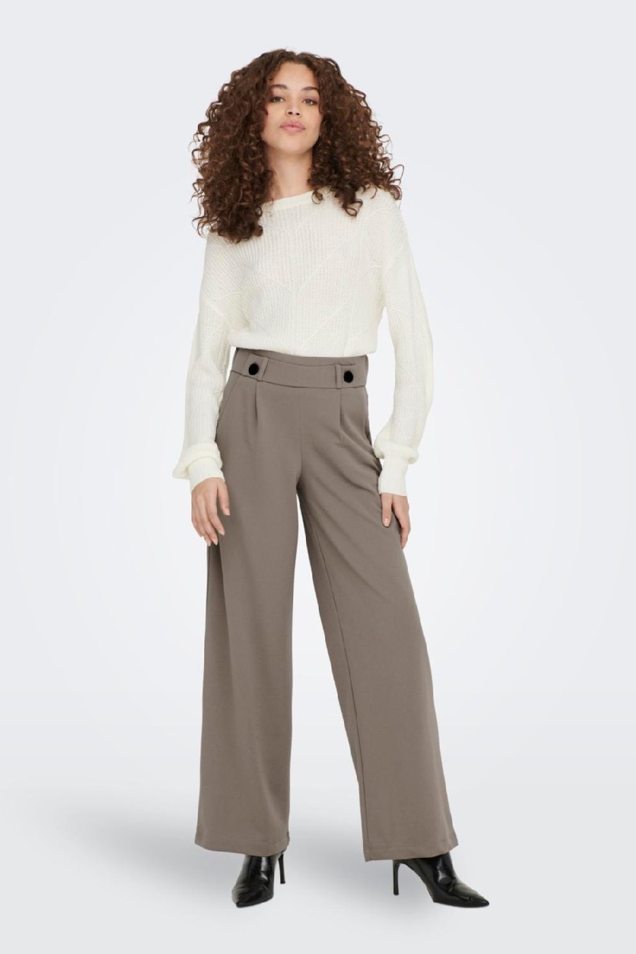 Casual Pants JACQUELINE DE YONG 15208430-Driftwood-Bl