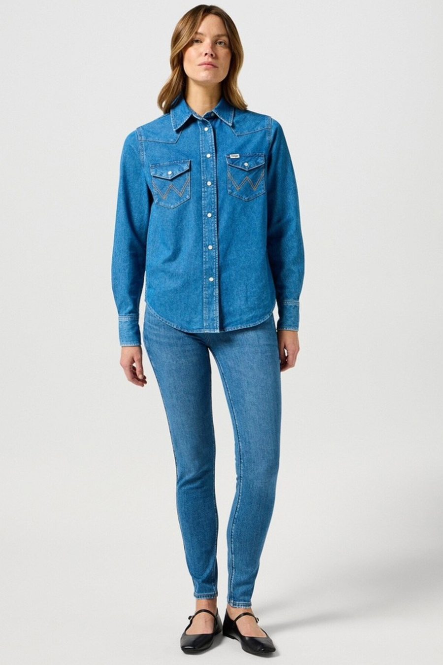 Denim shirt WRANGLER 112358961