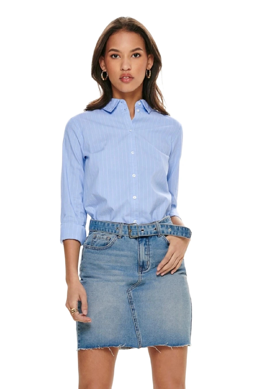 Long-sleeve shirt JACQUELINE DE YONG 15149877-Cashmere-Blue