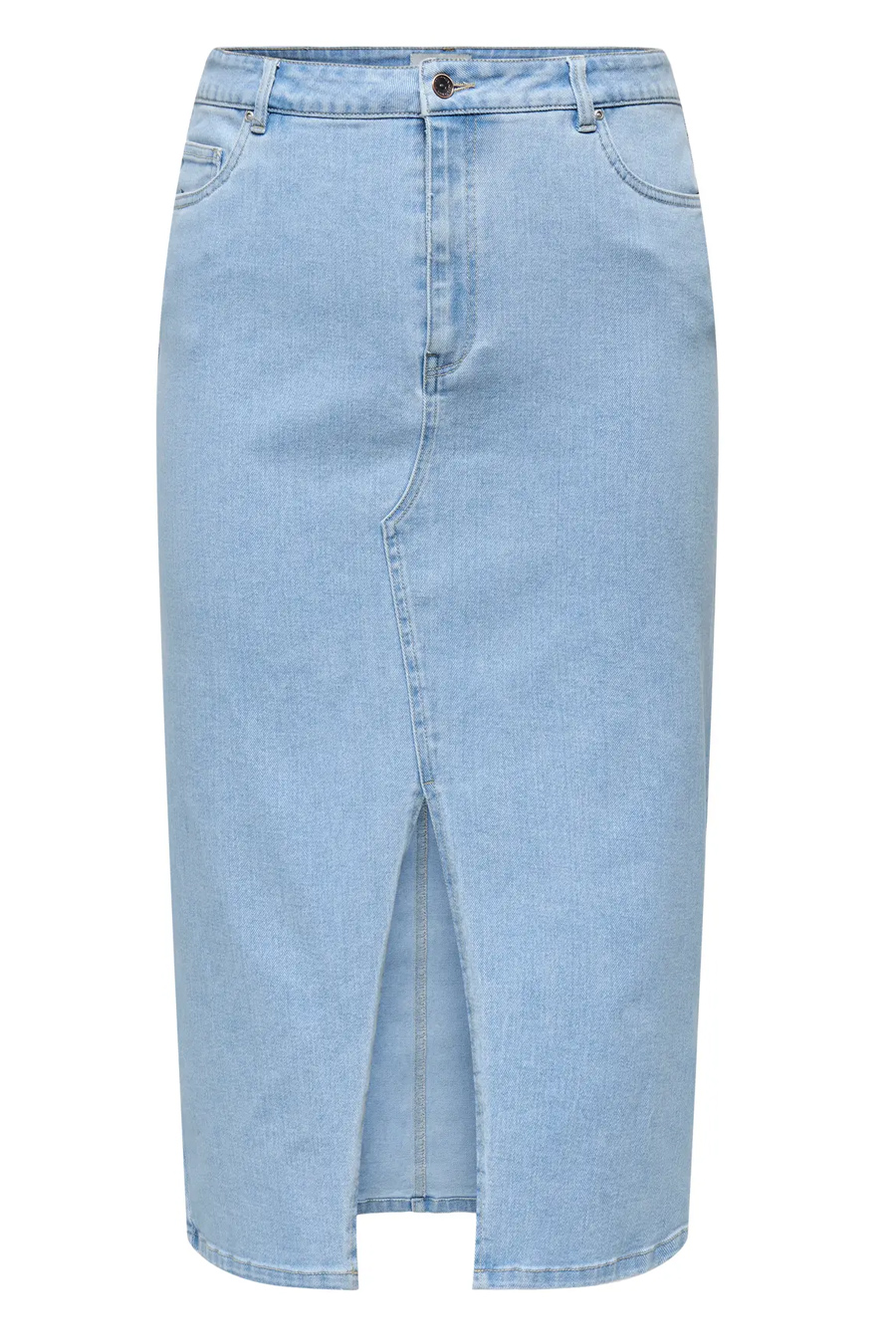 Denim skirt ONLY CARMAKOMA 15324767-Light-Blue
