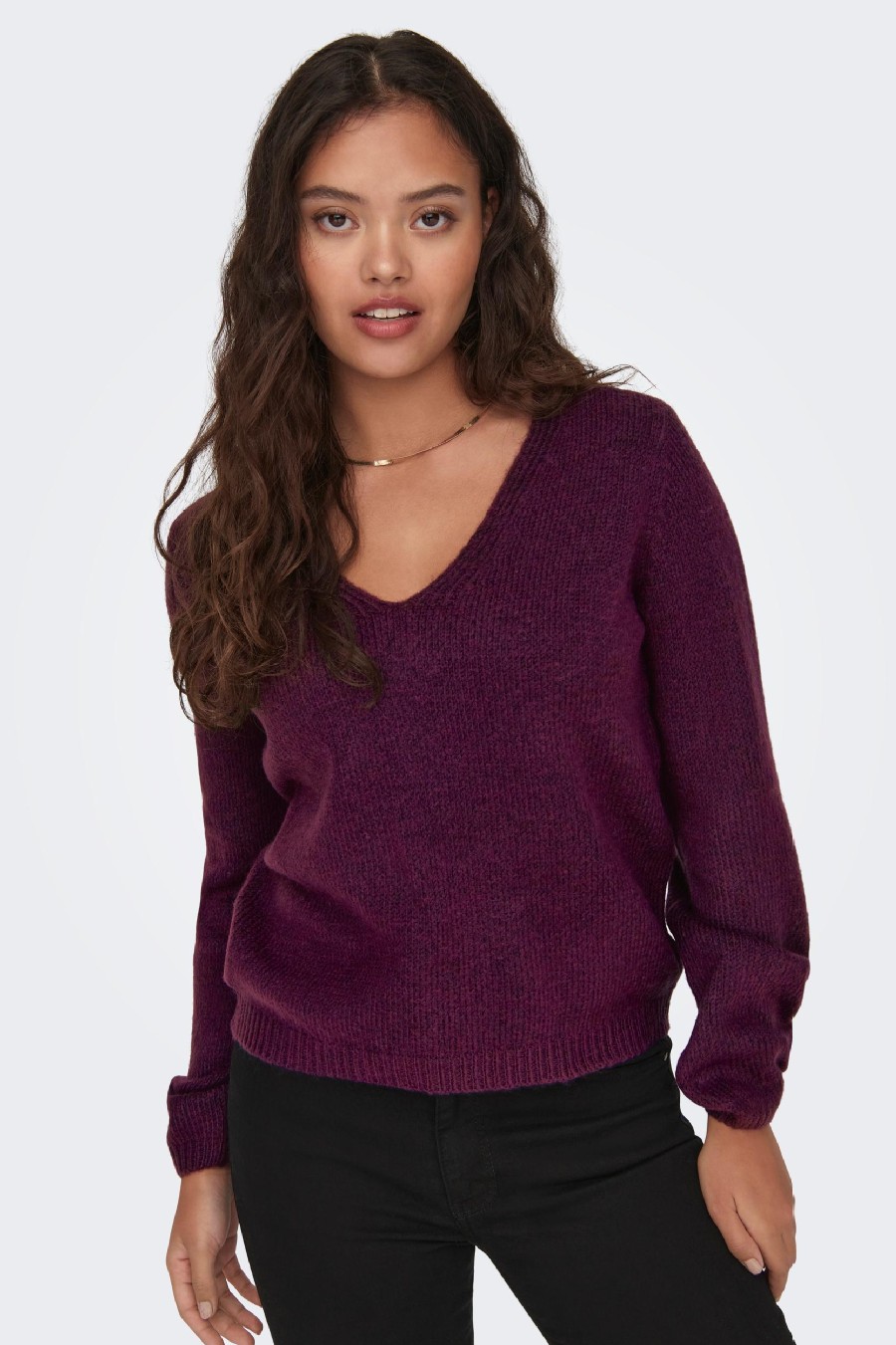 Sweater JACQUELINE DE YONG 15276741-Grape-Wine