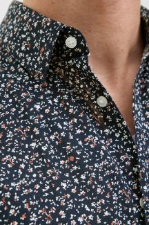 Linen shirt JACK & JONES 12274951-Night-Sky