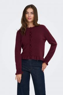 Cardigan JACQUELINE DE YONG 15363485-Maroon-Banner