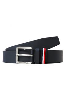 Leather belt JACK & JONES 12219179-Navy-Blazer