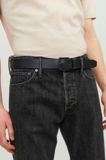 Leather belt JACK & JONES 12242687-Black
