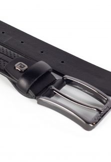 Leather belt PIERRE CARDIN PC-GF-9013-NERO