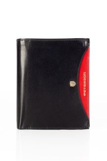Wallet PETERSON PTN-33901-211-BLACK-RED
