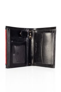 Wallet PETERSON PTN-33901-211-BLACK-RED
