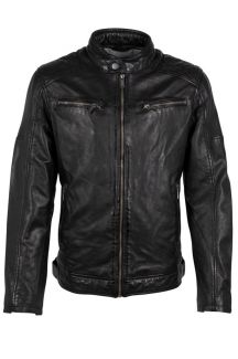 Leather jacket DEERCRAFT 3701-0126-black