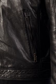 Leather jacket DEERCRAFT DMBartho-LAOV-black