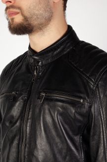 Leather jacket DEERCRAFT DMIsmael-LASV-black