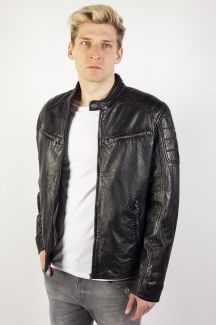 Leather jacket GIPSY GBDerry-LAORV-BIO-BLACK