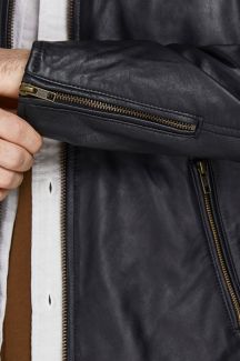 Leather jacket JACK & JONES 12204667-Black