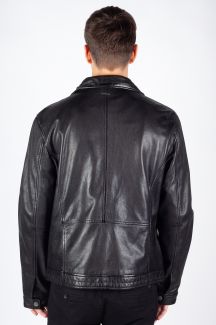 Leather jacket DEERCRAFT 3701-0154-black