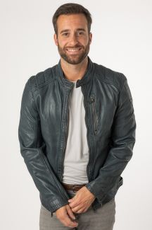 Leather jacket MAURITIUS 1201-0672-vintage-blue