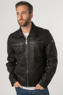 Leather jacket MAURITIUS 1201-0679-black