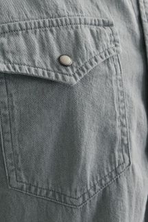 Denim shirt JACK & JONES 12138115-Light-Grey