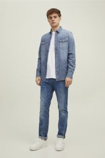 Denim shirt JACK & JONES 12138115-Medium-Blue