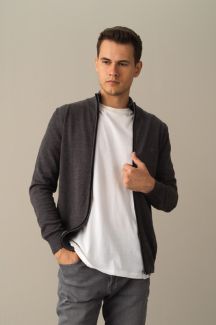 Sweater with zip MCL 18366-ANTRA-MELANJ